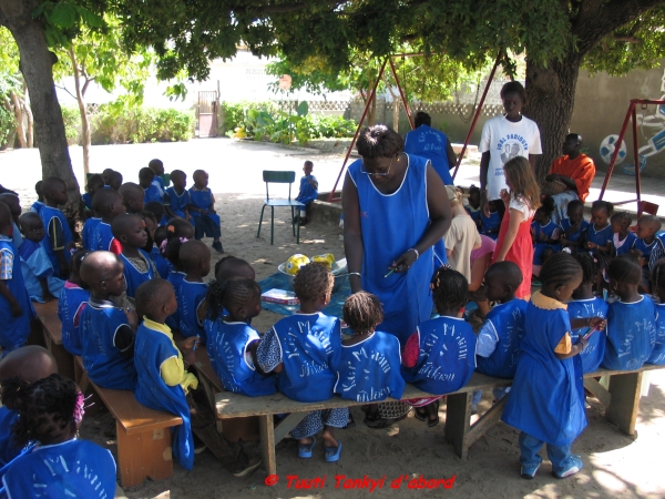 enfants de l'école Ker Maan Nilaan à Joal-Fadiouth