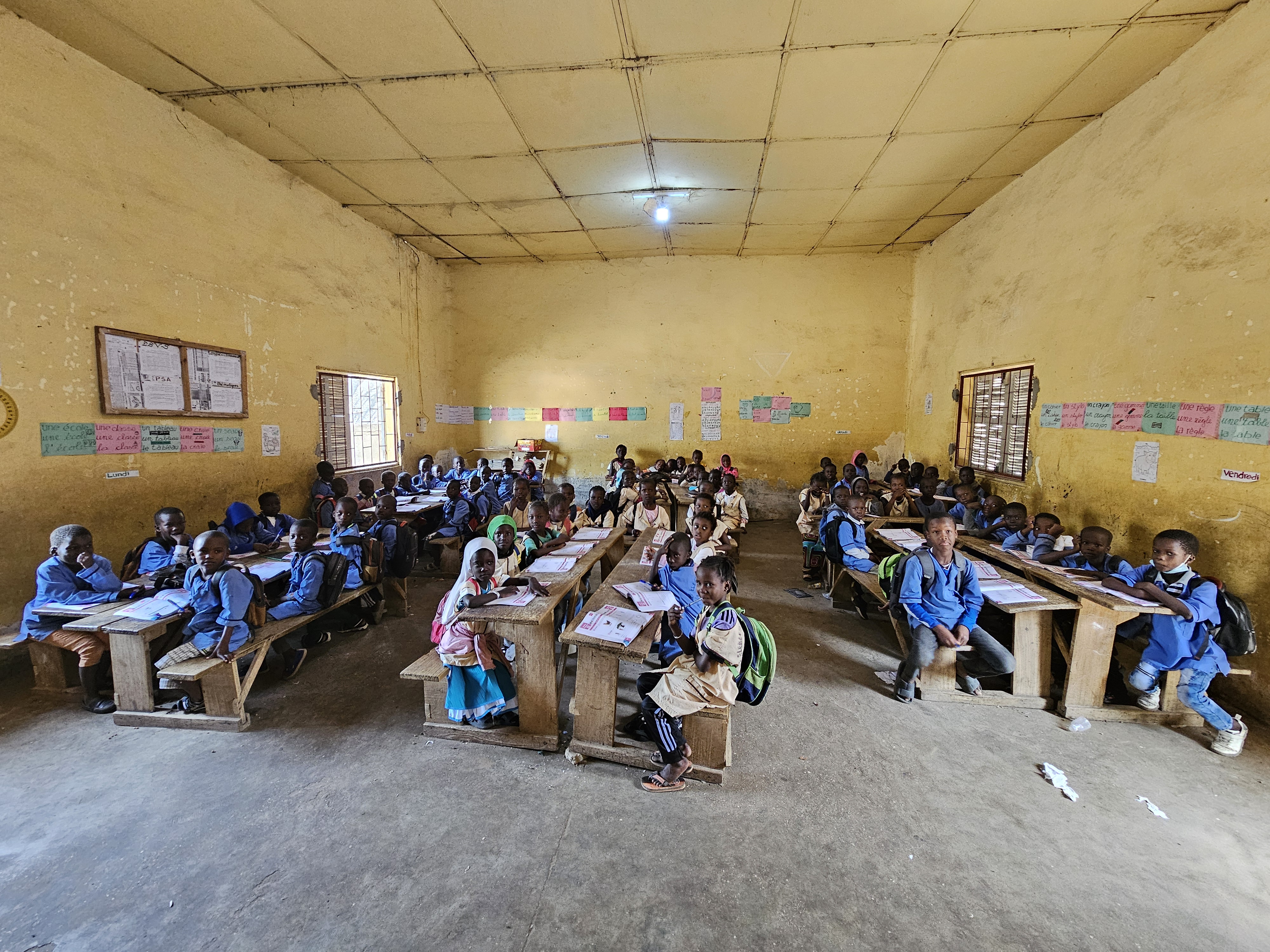 enfants de l'école Waly Diouf